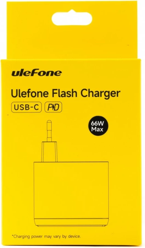 Karikues muri Ulefone UF-CHAR-66WR 66W, 1x USB-C, PD/QC, i bardhë