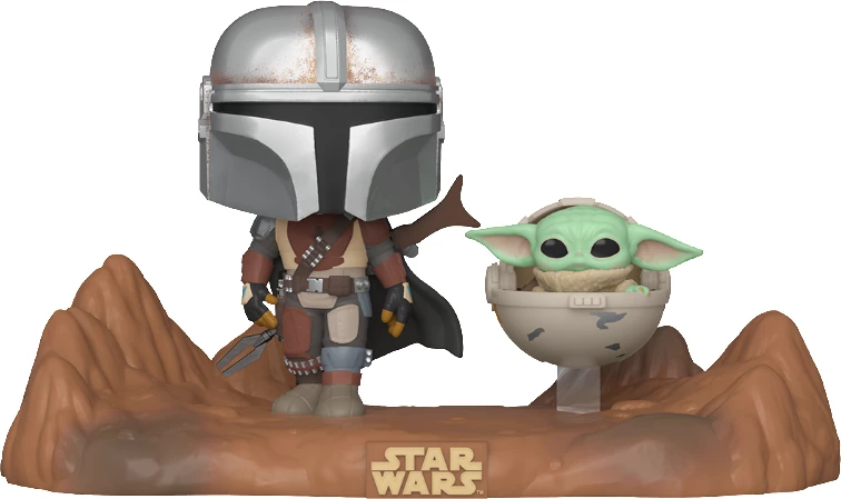 Figurinë koleksionuese Funko POP Moment Star Wars Mandalorian & The Child (set 2 personazhe)