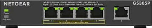 Switch NETGEAR GS305Pv3, 5-Port Gigabit Unmanaged PoE+ 63W, e zezë