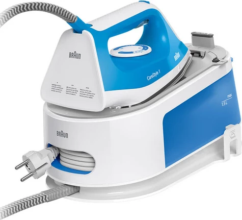 Hekur me avull stacion Braun CareStyle 1 IS1012BL 2400W 5.5 bar 1.5L blu