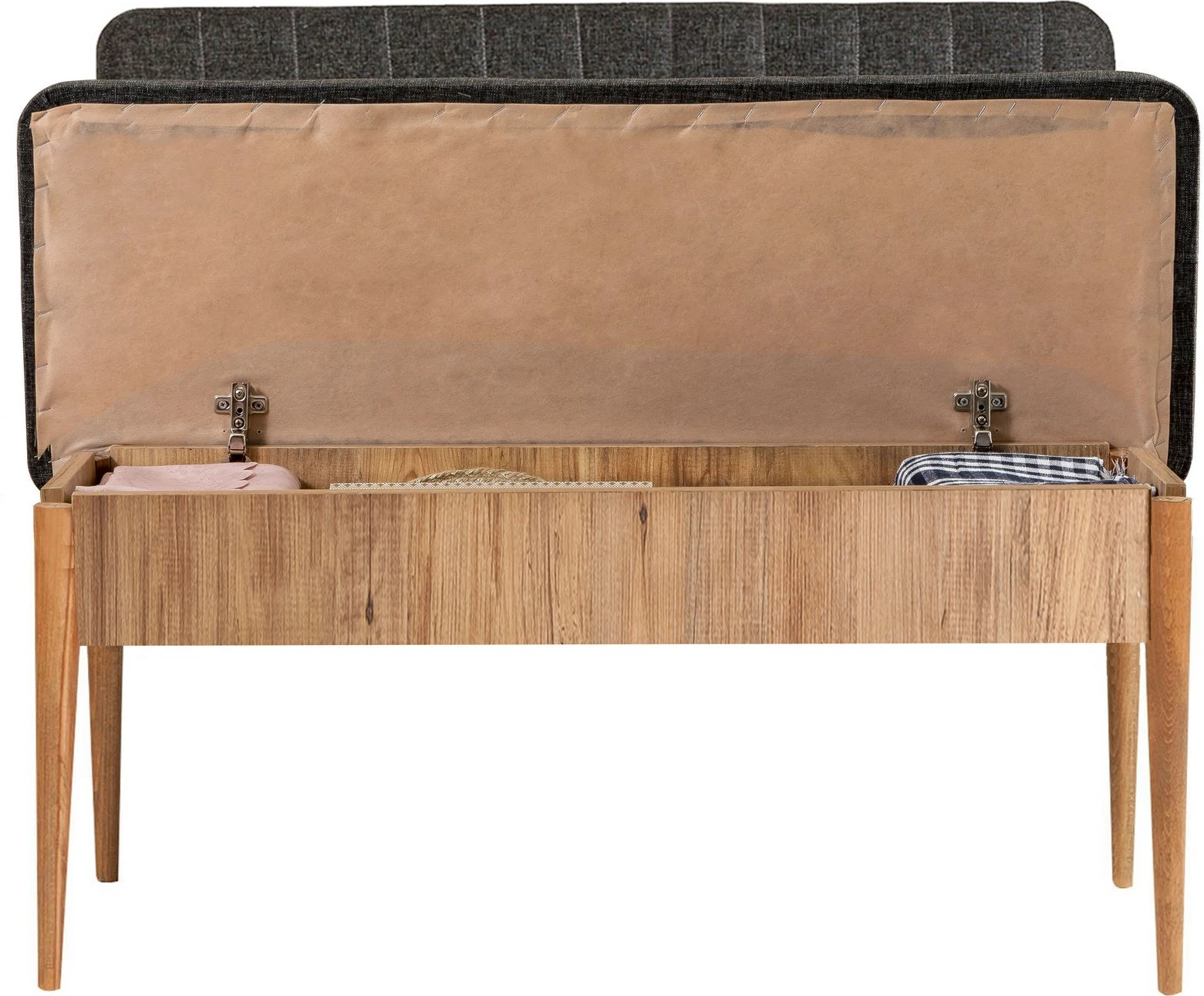 Set tavoline me karrige për ngrënie, i zgjatshëm, Skye Decor, ngjyrë pishë Atlantic, anthracite, 5 pjesë