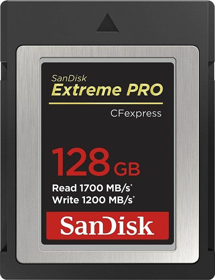 Kartelë memorie CFexpress SanDisk Extreme PRO 128 GB, Type B, leximi 1700 MB/s, shkrimi 1200 MB/s