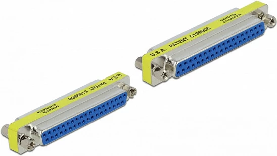 Adapter DeLOCK D-Sub 37pin Gender Changer, femër-femër, argjendtë
