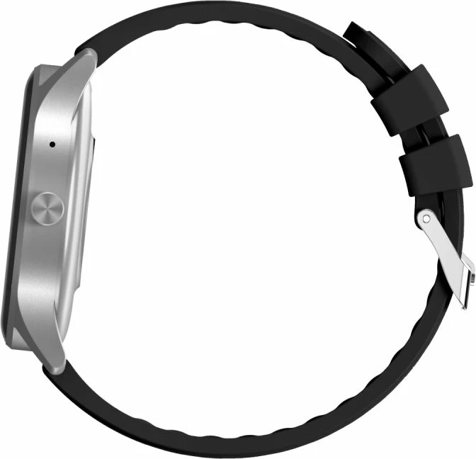 Smartwatch Gravity për femra, zi-e argjendtë