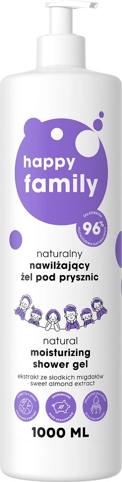 Xhel dushi HAPPY FAMILY Natural Moisturizing 1000ml
