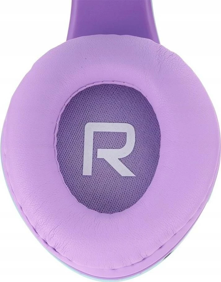 Kufje për fëmijë PowerLocus Kids, Bluetooth 5.0, microSD deri 32GB, jeshile-vjollcë