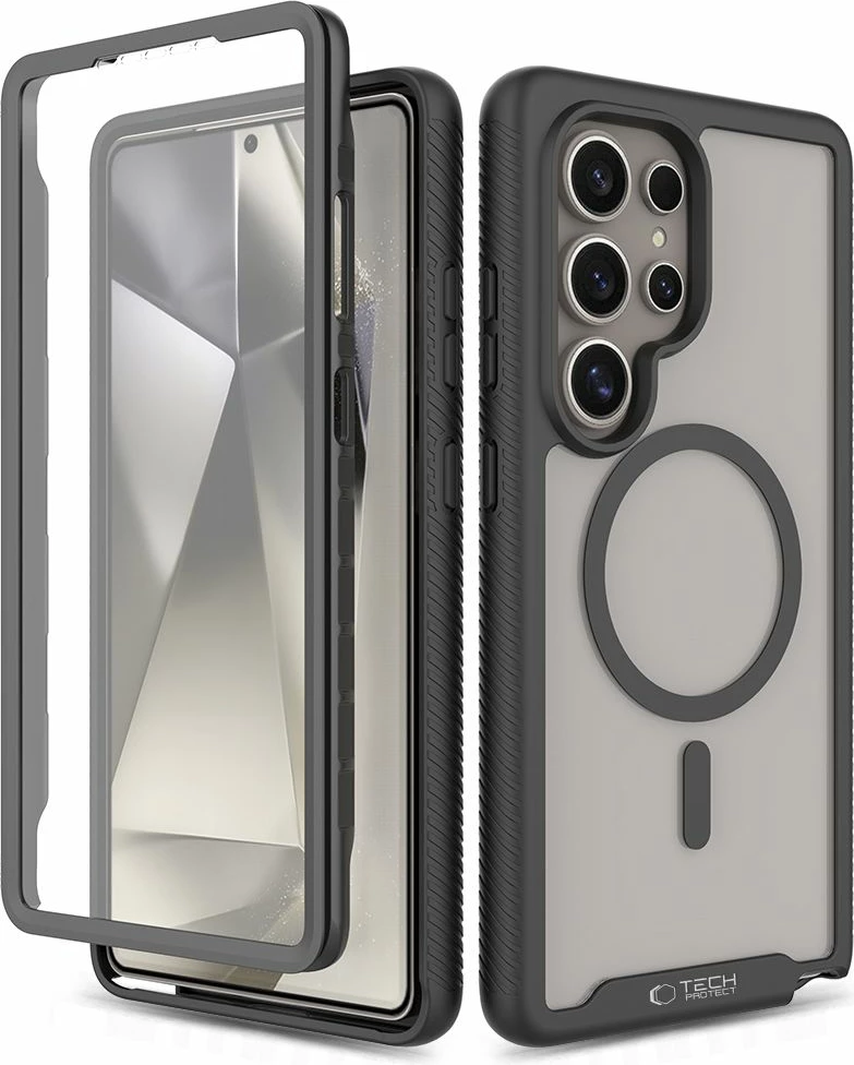 Mbështjellës Tech-Protect Defense MagSafe për Samsung Galaxy S25 Ultra, i zi