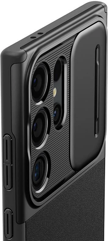 Mbështjellës Spigen Optik Armor për Samsung Galaxy S24 Ultra, i zi