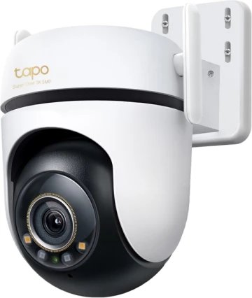 kamerë sigurie Wi‑Fi TP-Link Tapo C530WS 3K 5MP 360° pan/tilt, IP66, bardhë/zezë