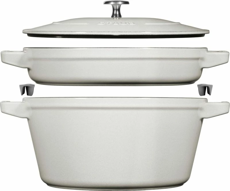 Enë pjekjeje Staub La Cocotte, e bardhë