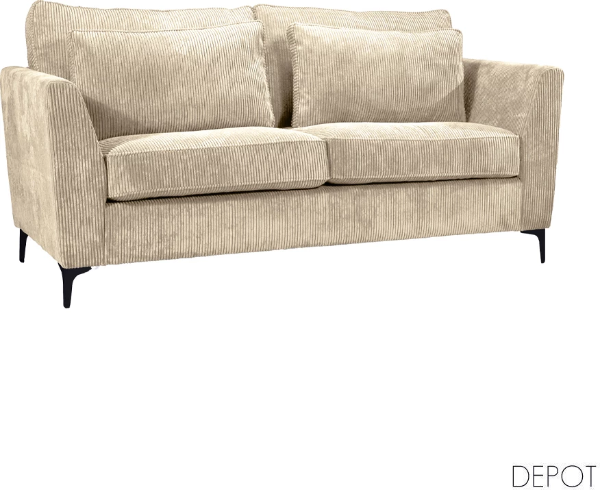 Divan dy vendësh, ngjyrë bezhë Lincoln 03, 183x96x93cm