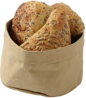 Shportë buke, Fine Dine, letër kraft e larshme, 170 x 150 mm, bezhë