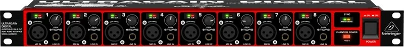 Interface audio Behringer ADA8200, 8 kanale, 24-bit DSP, 48 kHz, i zi