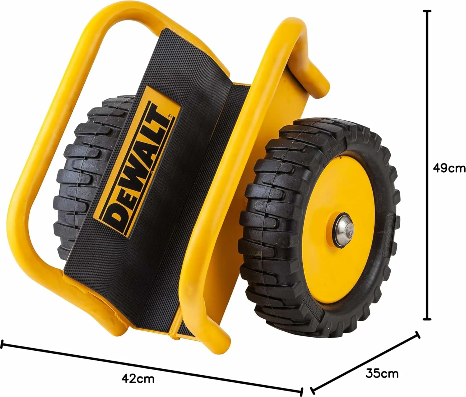 Karrocë transporti për dyer dhe panele Dewalt DXWT-201 XL 500 kg, verdhë/zi