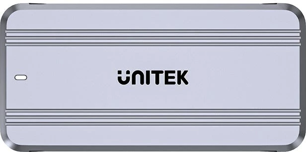 Kasë UNITEK S1242AGY01-EU për SSD M.2 NVMe, USB4 40Gbps, me ftohje, Argjend