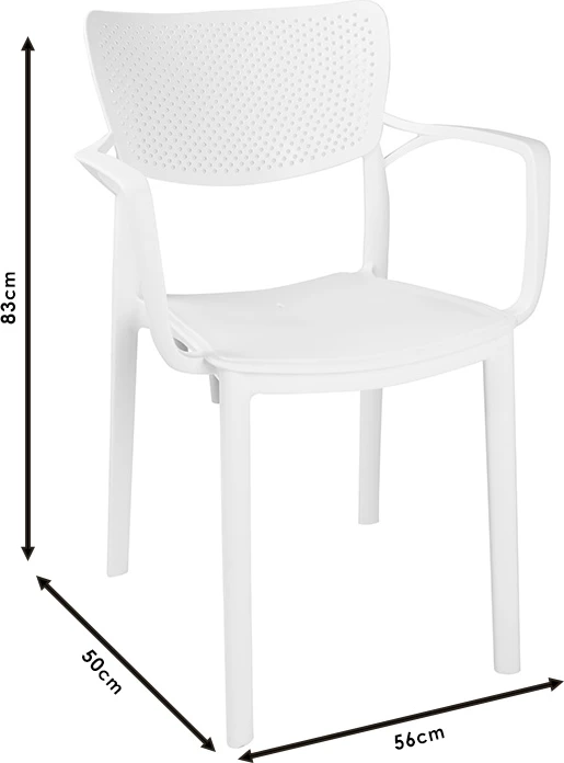 Karrige me krahë Frontline PP ngjyrë kapuçino