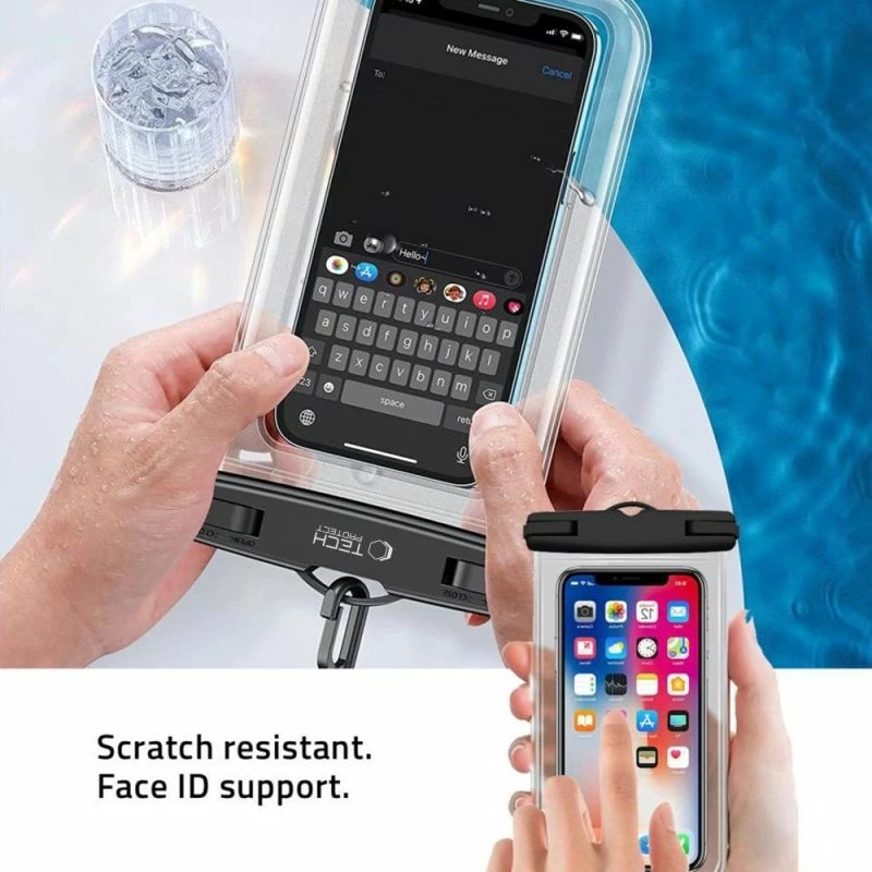 Qese ujërezistente Tech-Protect UWC7 për pajisje deri 6.9 inç, rozë [Ngjyra: Rozë] 2