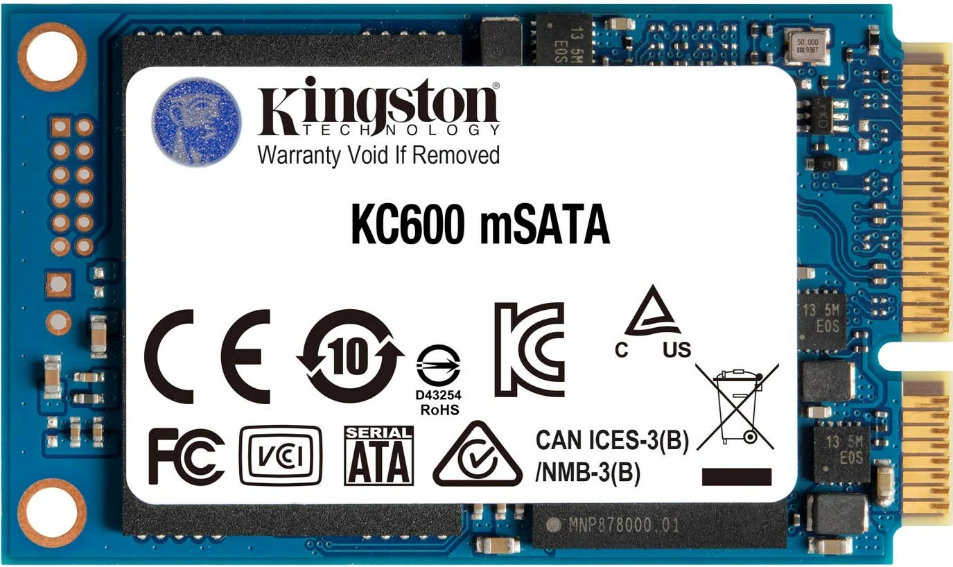 SSD Kingston KC600, 1024GB, mSATA, Blu