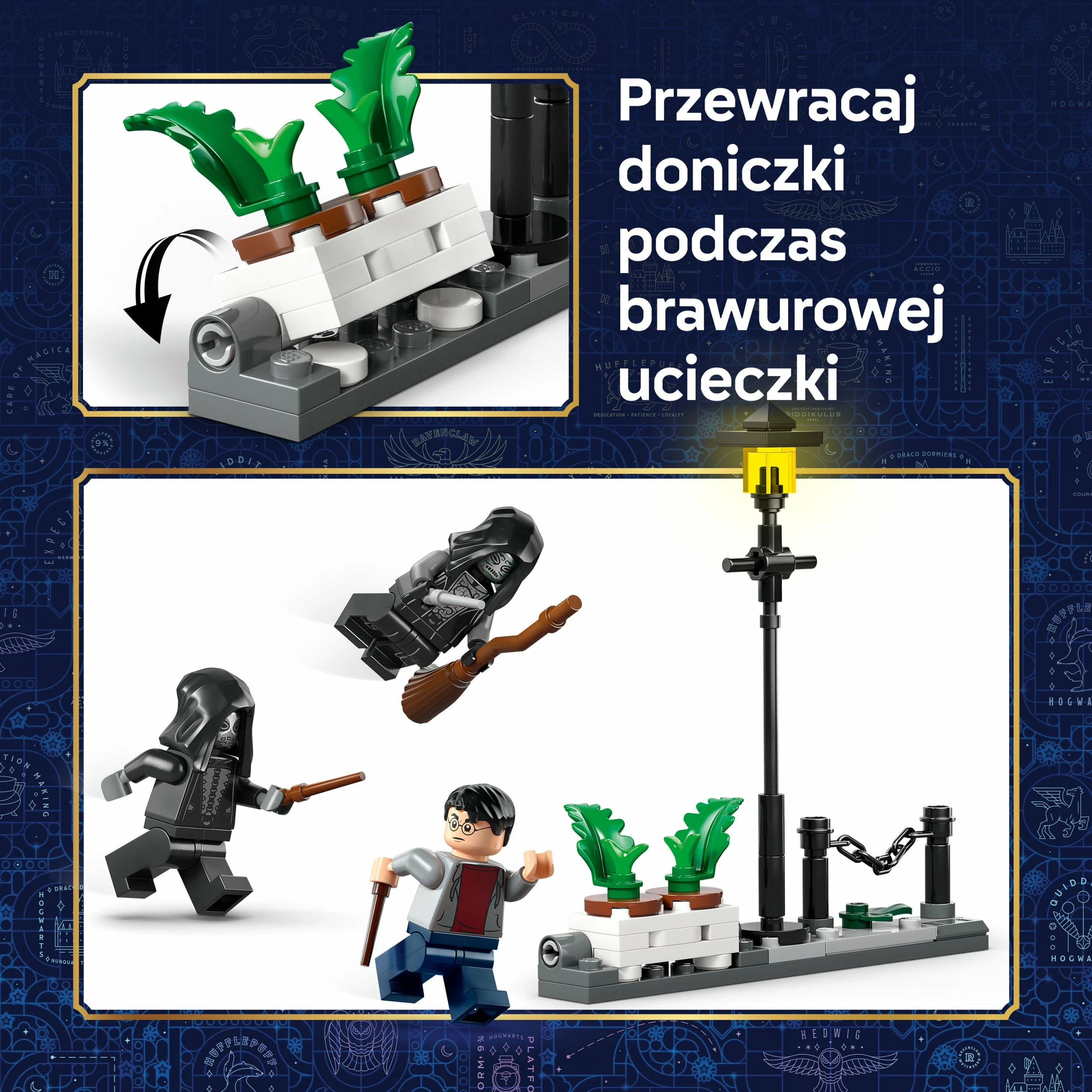 Set ndërtimi LEGO Harry Potter Hagrid and Harry's Escape from Privet Drive 76459, 124 pjesë