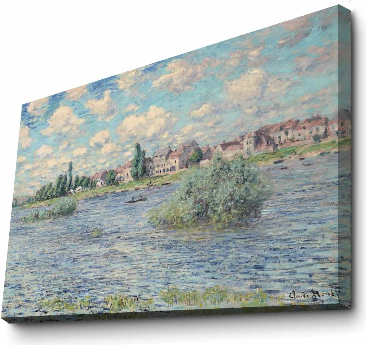 Pikturë dekorative në kanavacë, Claude Monet, shumëngjyrëshe, 70x100cm, kornizë druri
