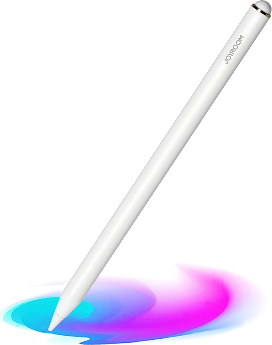 Stilus aktiv, Joyroom JR-X9S, palm rejection dhe ndjeshmëri këndi, magnetik, 8-10h, për iPad, i bardhë, me 2 maja zëvendësuese