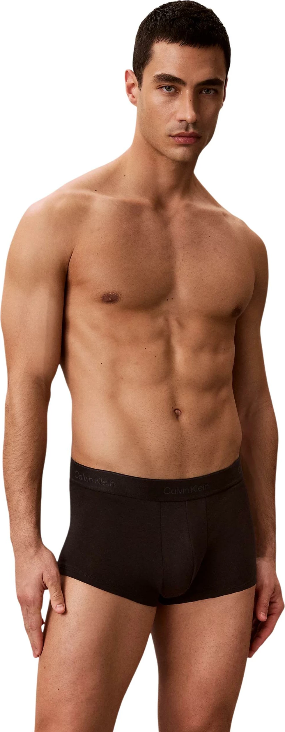 Të brendshme trunk low-rise për meshkuj Calvin Klein Underwear LV00NB4389, zezë-vjollcë [Madhësia: XS]