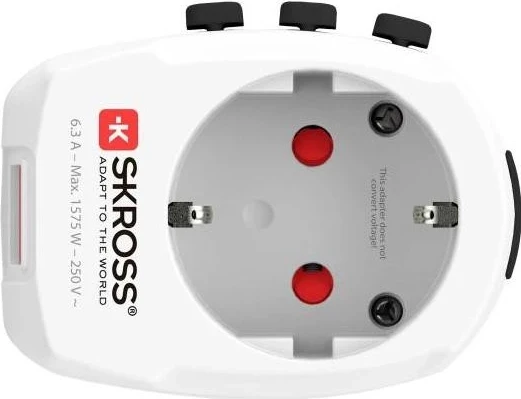 Adapter Skross Pro Light USB World (2xA)