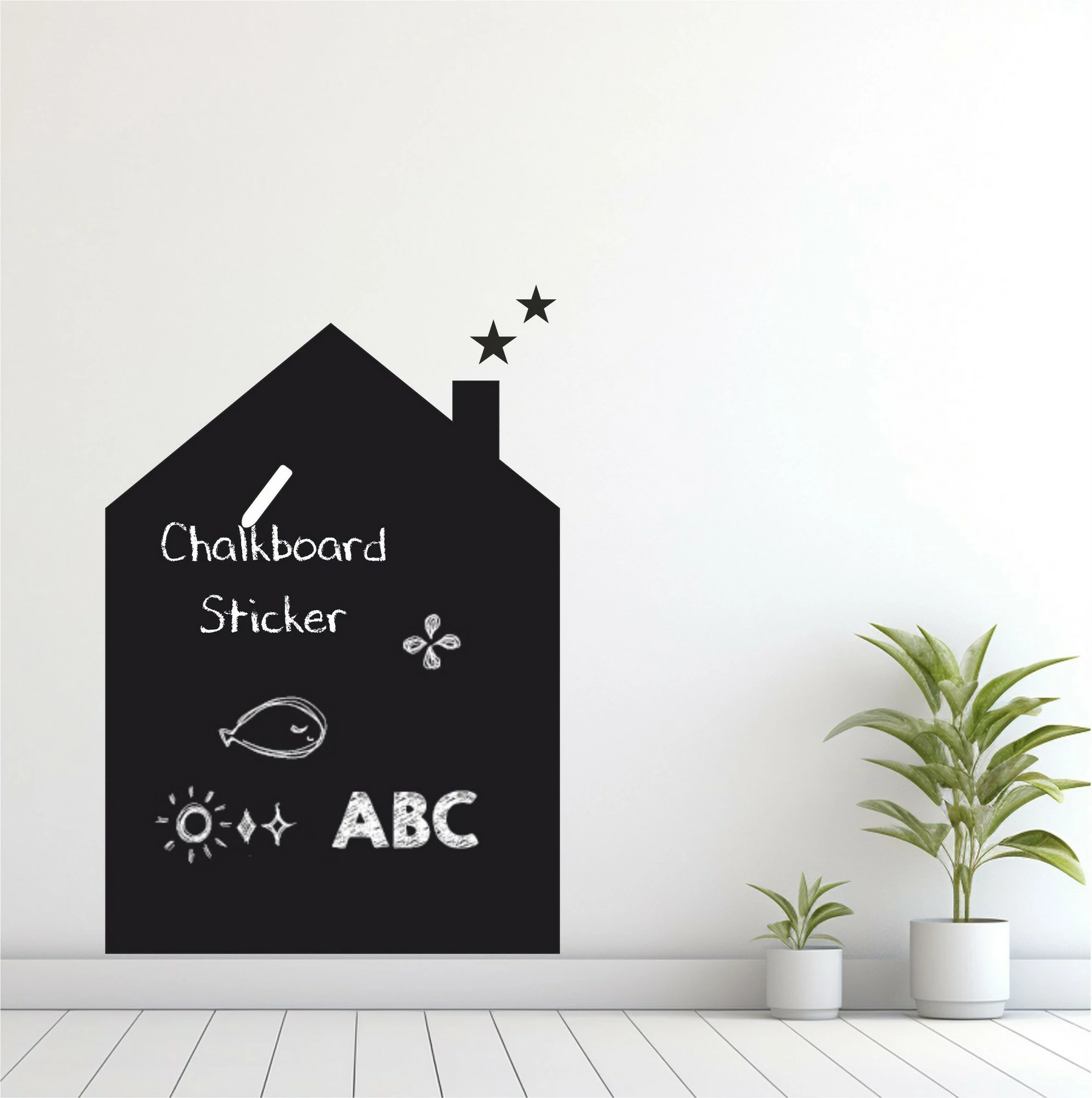 Sticker dekorativ për mur, ngjyrë e zezë, Wallity, MY-00101, 70x100cm