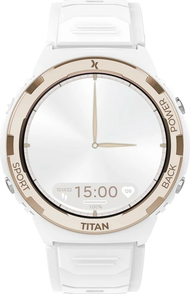 Smartwatch Maxcom FW100 Titan Valkiria, 1.3" AMOLED, Bluetooth, Bardhë