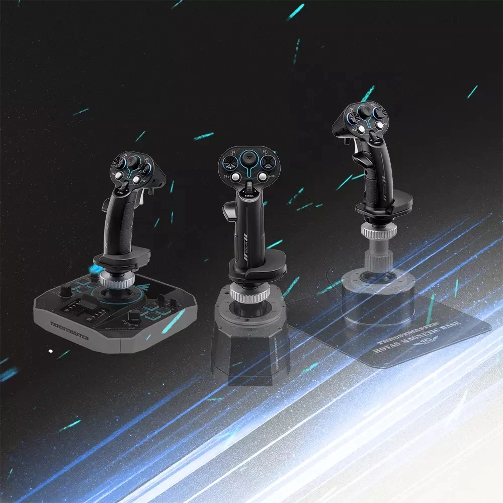 Grip add-on Thrustmaster Sol-R 3 AVA, 21 butona programmues, Z-axis, i dyanshëm, zi/kalter