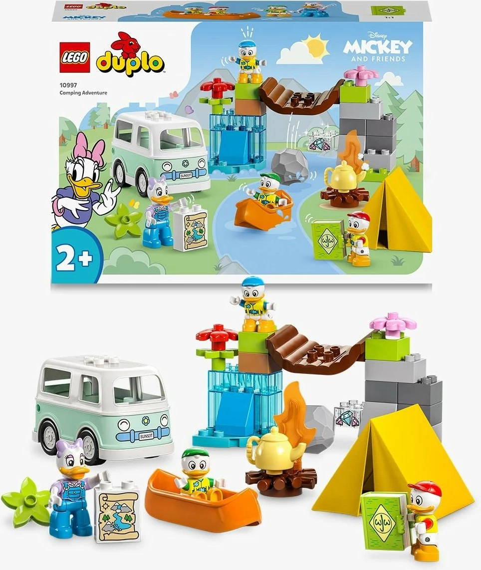 Set ndërtimi LEGO DUPLO Disney Camping Adventure, 37 pjesë, shumëngjyrësh