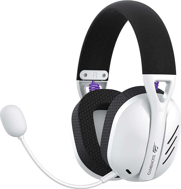 Kufje gaming Havit Fuxi H3, wireless 2.4G, Bluetooth, mikrofon i shkëputshëm, e bardhë