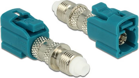 Adapter DeLOCK 88928 FAKRA Z në FME, blu/turkez