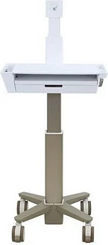 Karrocë multimedia Ergotron CareFit Slim 2.0, montim VESA 75x75/100x100, për monitor 21–27", gri/bardhë