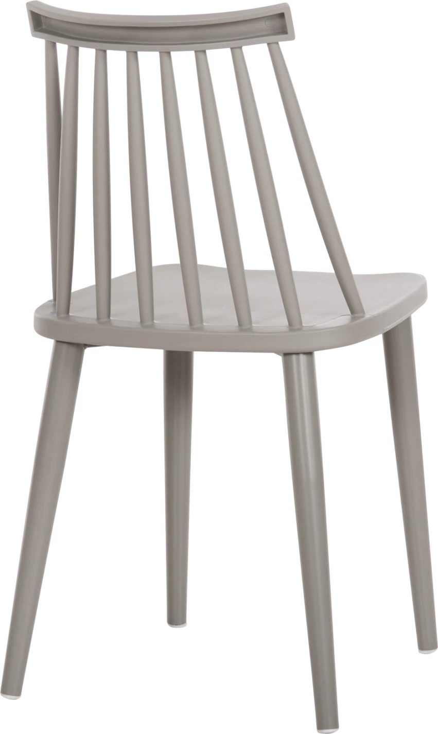 Karrige ngrënieje FH8052.22 Vanessa GRI me këmbë metalike GRI 42.5x44x81H cm., set prej 4 copë