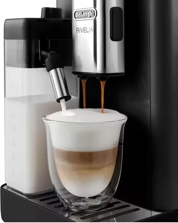 Aparat kafeje DeLonghi Rivelia EXAM 440.55.B automatik, zi, 250g