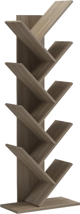 Raft librash Fyllo, ngjyrë sonoma, 50x25x141.5cm