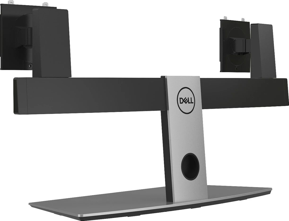 Mbajtës tavoline për dy monitorë Dell Pro MDS19, VESA 100x100, 19-27", rregullim lartësie, alumin/zezë