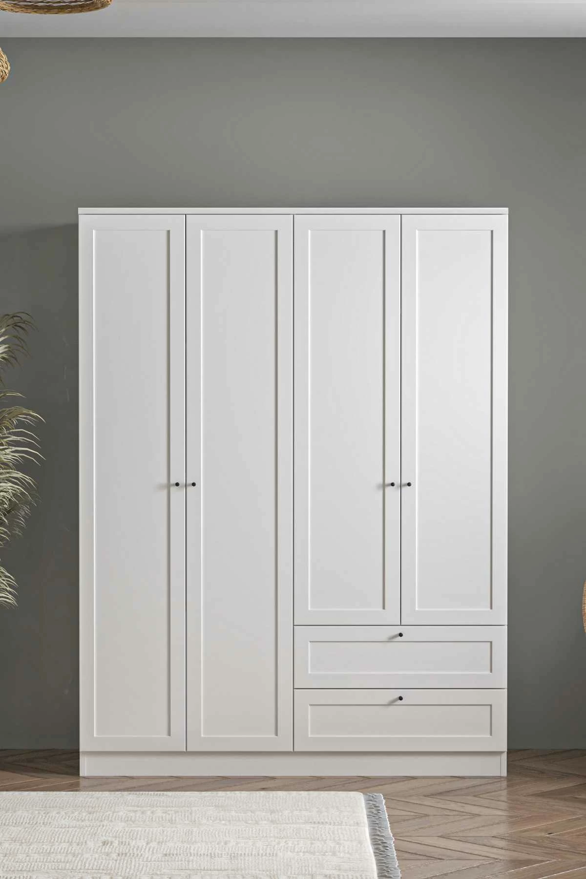 Dollap Skye Decor, i bardhë, 182cm
