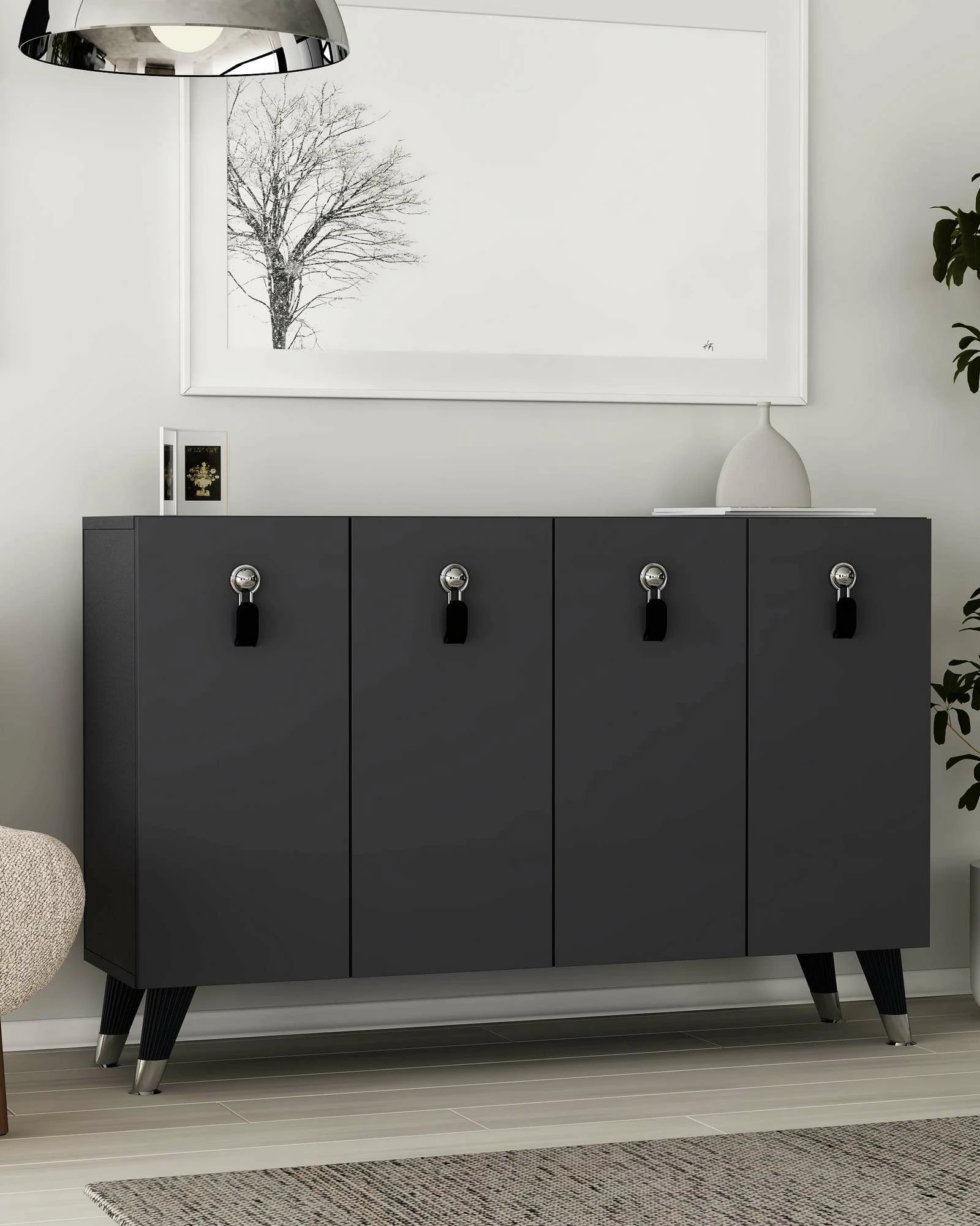 Konsol Skye Decor, anthracite, silver, 8179KM-32