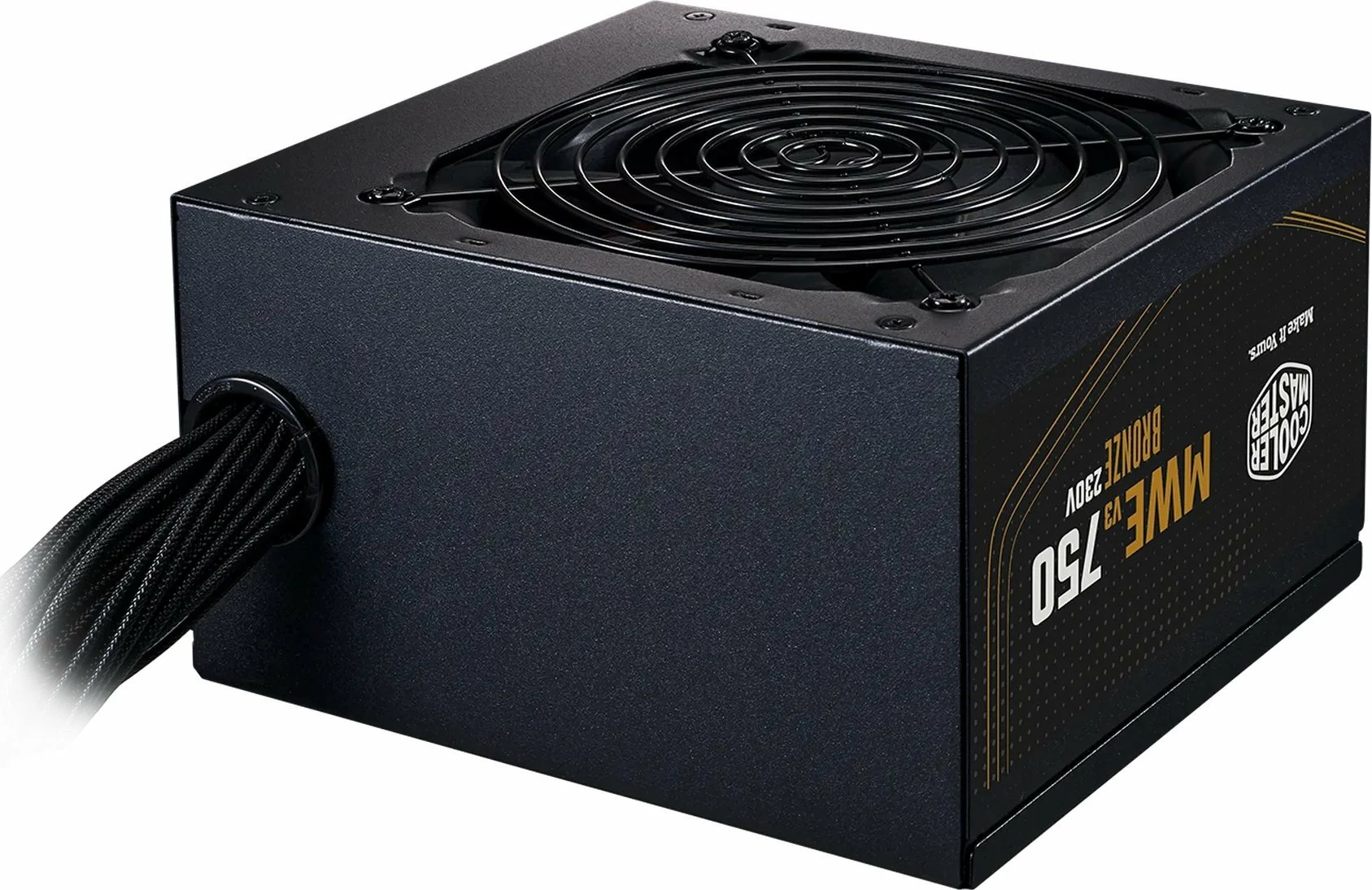 Furnizues rryme ATX Cooler Master MWE Bronze V3 230V 750W ATX 3.1 80 Plus Bronze (MPE-7501-ACABW-3BEU), i zi