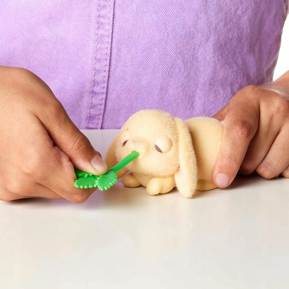 Set lodër interaktive Little Live Pets Mama Surprise Mini Bunny MO-26625, 22 cm, me kafaz, 4-5 lepuj të vegjël + 6 aksesorë