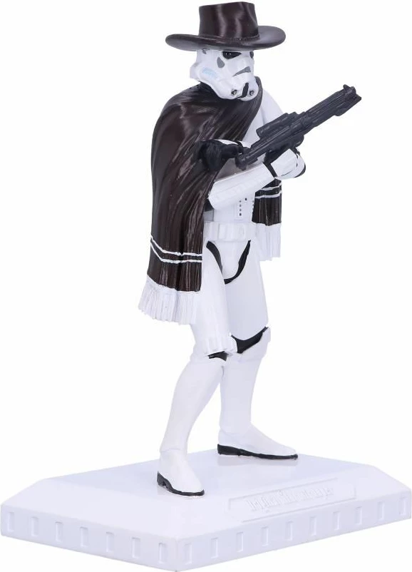 Figurinë koleksionuese NEMESIS NOW Stormtrooper "The Good The Bad and The Trooper" Star Wars, e pikturuar me dorë, bardhë/kafe e errët