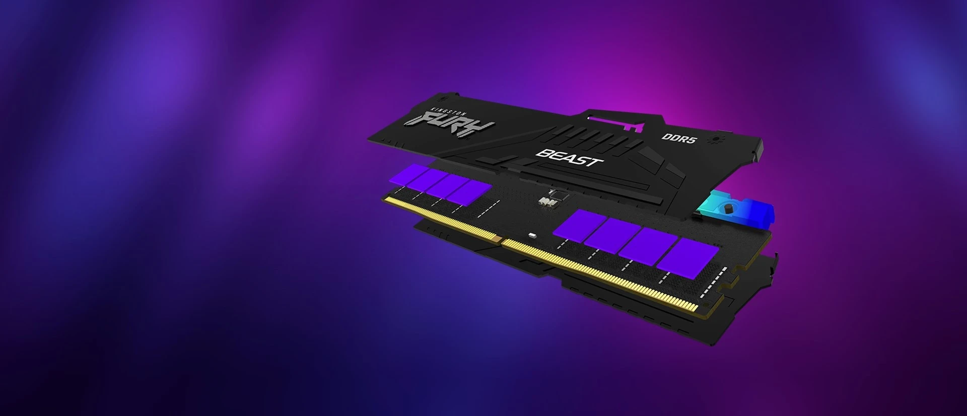 RAM Memorje Kingston FURY 32GB 5200MT/s DDR5 CL40 DIMM (Pako prej 2) Beast RGB