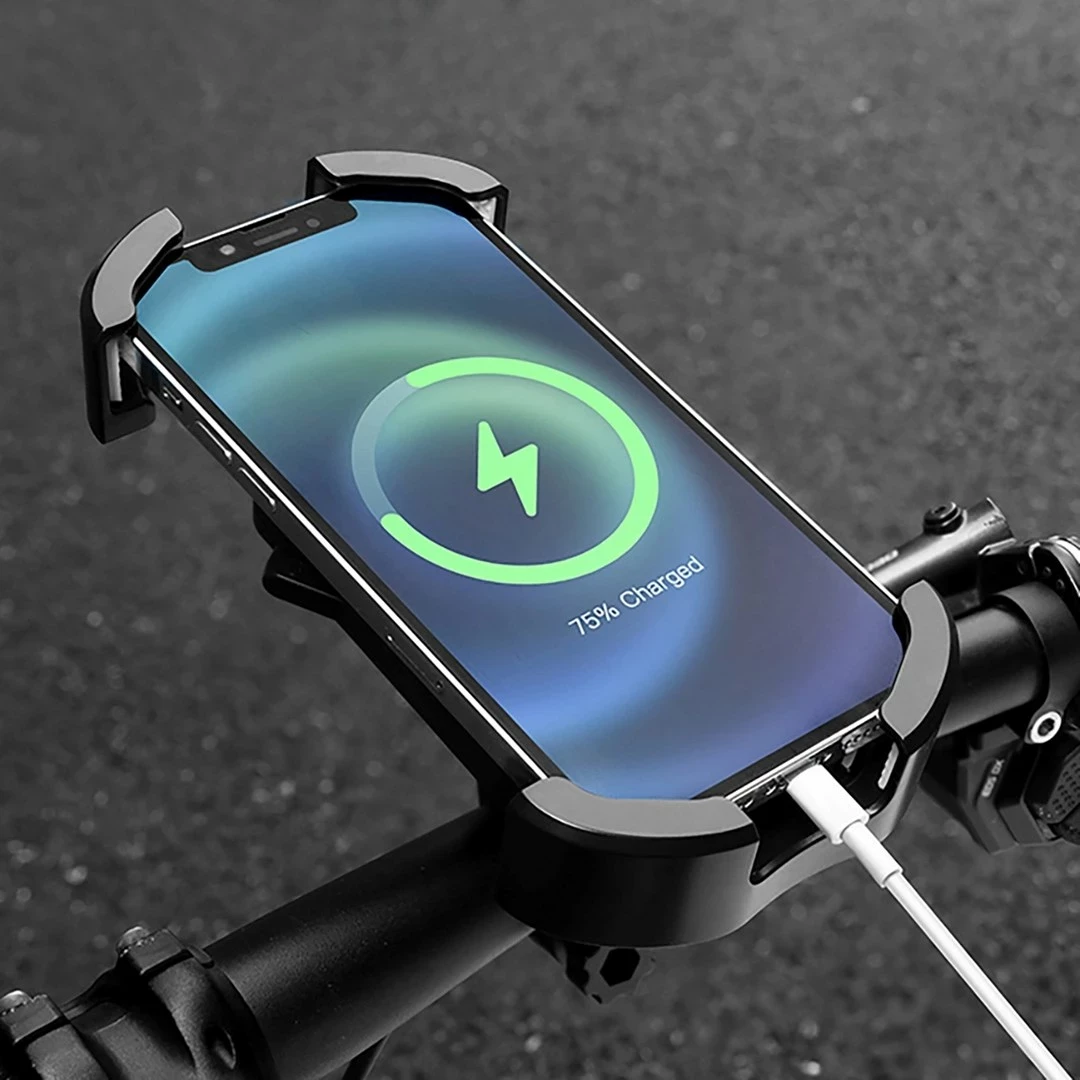 Mbajtëse telefoni për biçikletë Rockbros 25210032001, ABS, e zezë