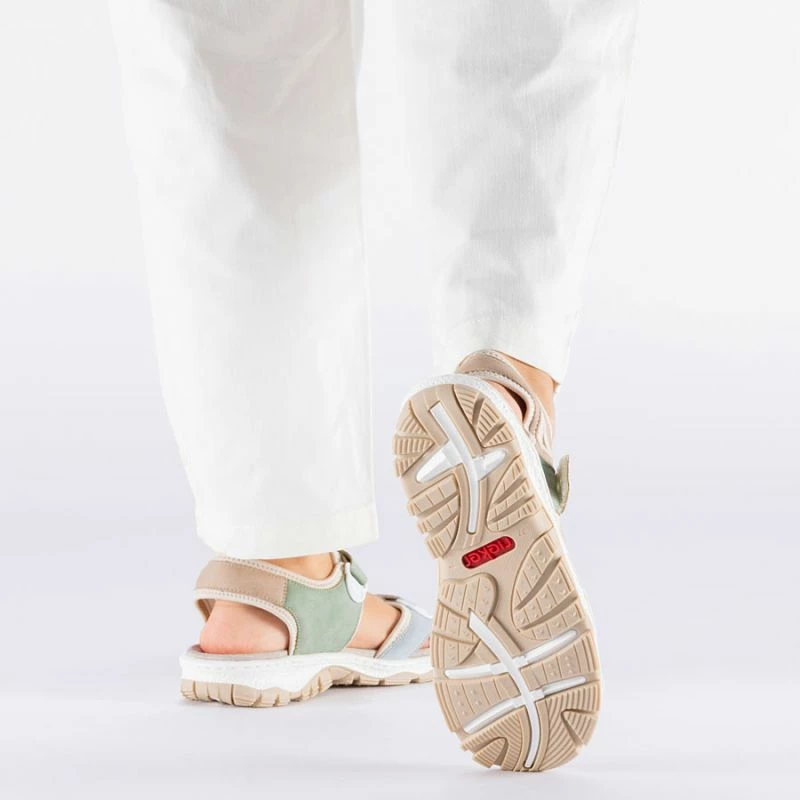 Sandale sportive femra Rieker 68866-94, shumëngjyrëshe