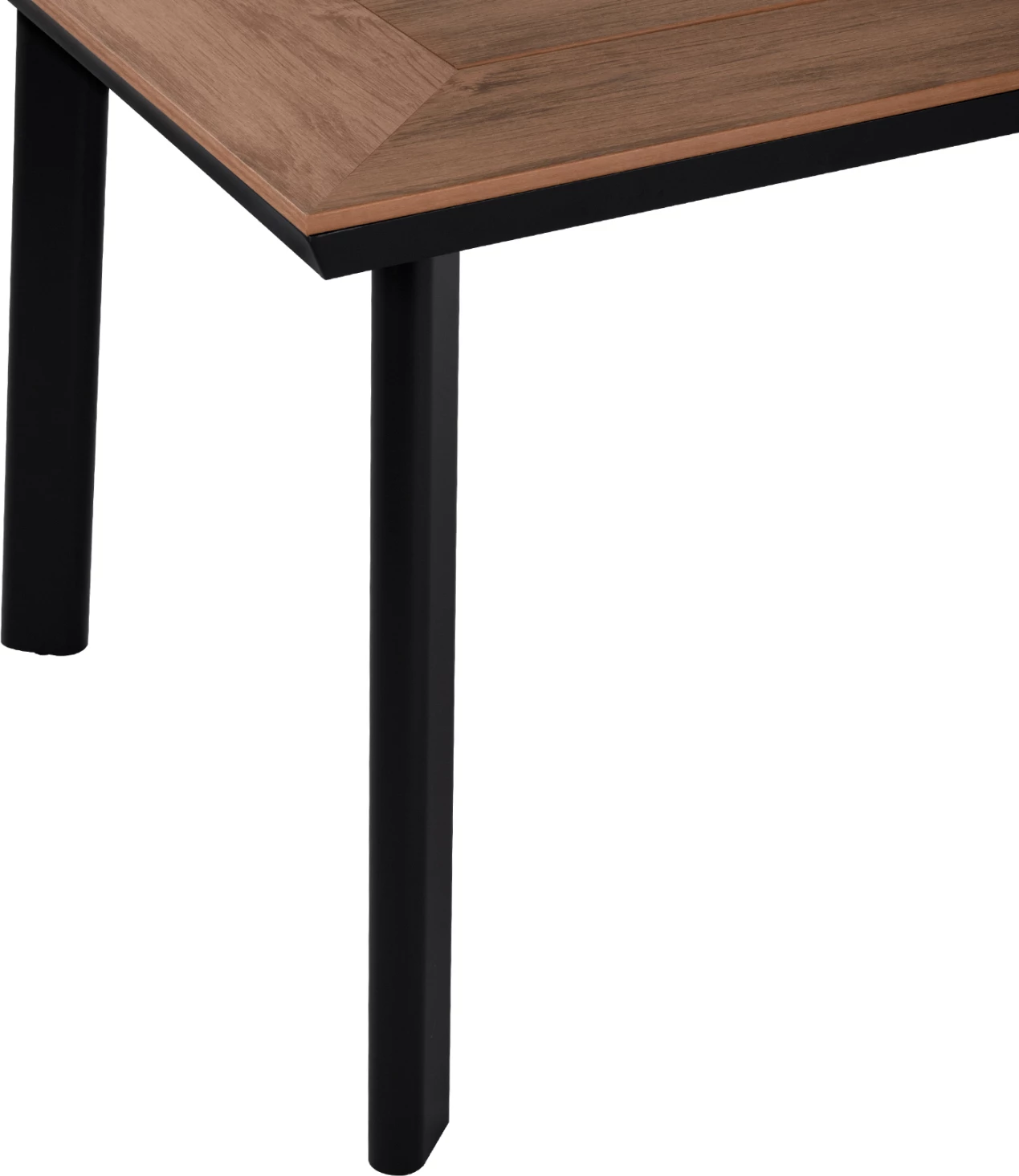 Tavolinë alumini me sipërfaqe tavoline polivudi, FH5132.12, gri, 160x92x72 cm