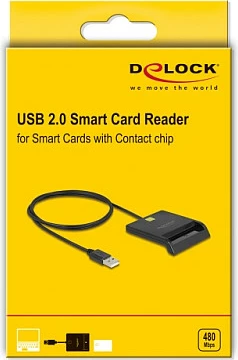 Lexues smartcard DeLOCK USB 2.0 (USB-A), Plug and Play, i zi