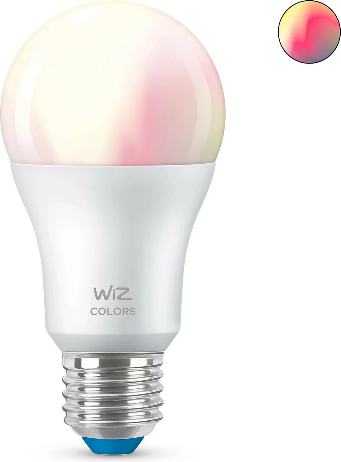 Llambë smart WiZ Bulb 8W A60 E27, Wi‑Fi/Bluetooth, full-color, e bardhë
