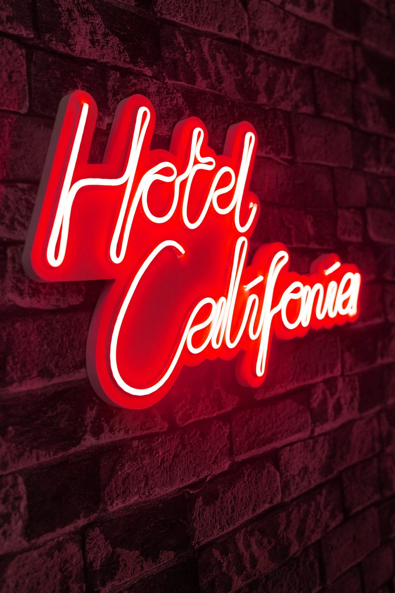 Dritë dekorative LED plastike, Hotel California, e kuqe